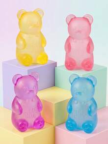 MINKOJA A Little Bear Maltose Pinching Ball Stress Relief Toy, Cute And Easy To Carry, Fidget Toy, Stress Toy, Squishy Slow Rising, A Great Gift For Birthday, Party, Holiday, And Weekdays. - Multicolor - View 1