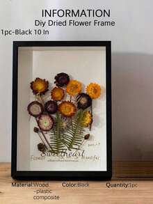 1pc Diy Dried Flower Frame, Shaded Box, Hollow Photo Frame, Storage Box, Figurine Display Frame, Specimen Display Frame, Model Display Stand. Suitable For Dried Flower Displays, Photo Frame Gifts, Mother'S Day, Easter, Eid Al-Fitr Decorations. - Multicolor - View 10