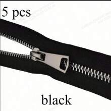 5pcs Single-Pull Double-Pull Closed-End Metal Zippers #5 In Multiple Colors, Tailoring And Sewing Craft - Closed End, Single-Pull And Double-Pull Brass Sliders, Suitable For Jackets And Handicrafts - Black, Gold, Silver Gray - 5# Metal - View 65