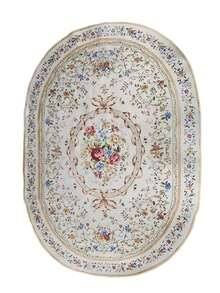 1pc Luxury European Oval Rug - Soft, Plush Floral Pattern, Oval Floral Rug, Decorative Carpet, Bedroom Decor, Small Rug, Carpet, Home Decor, Living Room Rug, Living Room Small Rug, Bedroom Rug, Living Room Home Decor, Outdoor Rug - A - View 8