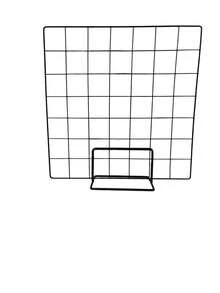 Metal Grid Vertical Display Rack, Grid Design With Premium Texture, Can Be Placed On Desk Independently, Suitable For Jewelry Display, Photo Storage, Office Decor, Home Decor, - Black - View 8