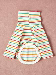 PETSIN Pawparrel Striped Long Sleeve Warm And Comfortable Sweatshirt, Autumn/Spring - Multicolor - View 16