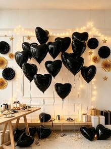 18-Inch Heart-Shaped Aluminum Foil Balloon Set, Suitable For Wedding Room Decorations, Engagement Parties, Romantic Atmosphere Decorations For Proposing, Birthday Parties, Anniversary Celebrations, And Photo Props For Gathering Scenes. - Section B - View 11