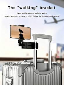 Teckwe 1PC Portable 360 Degree Rotatable Universal Handsfree Airplane Phone Holder Stand Car Desktop Travel Accessory Christmas Gift For Travelers Aviation Enthusiasts. - Multicolor - View 2