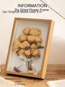 1pc Diy Dried Flower Frame, Shaded Box, Hollow Photo Frame, Storage Box, Figurine Display Frame, Specimen Display Frame, Model Display Stand. Suitable For Dried Flower Displays, Photo Frame Gifts, Mother'S Day, Easter, Eid Al-Fitr Decorations. - Multicolor - View 16