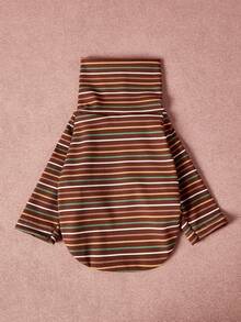 PETSIN Pawparrel Striped Long Sleeve Warm And Comfortable Sweatshirt, Autumn/Spring - Multicolor - View 12