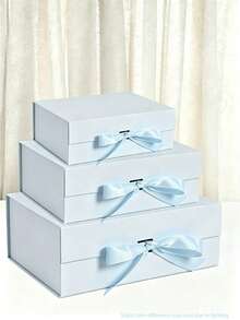 1pc Flat-Pack Foldable Gift Box, Low Cross-Border Shipping Cost, Multifunctional Storage Box, Ultra-Light Empty Box - multicolor - View 2