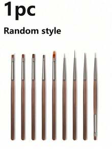 9pcs Professional Nail Gel Brush Set, Professional Nail Art Brushes, Nail Care Tools, Line Detail Painting Gradient Brushes Suitable For Nail Art, Ideal Choice For Nail Art And Acrylic Design, Great Gift For Halloween, Christmas, Birthday - / - View 12