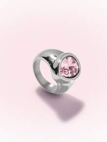 Popjeli Marquise Cut Diamond Ring, Open Adjustable - Silver - View 10