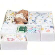 12/6/3 Baby Crib Drawer Style Clothing Storage And Organizing Box, Foldable Zipper Diaper Storage, Suitable For Children's Socks And Bras - Multicolor - View 11