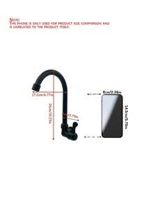 Matte Black Wide Spray Shower Faucet, Waterfall Sink Tap, 3-Hole Mount Double Handle Modern Vanity Faucet With Pop-Up Drain Assembly & Supply Hoses, 8 Inch - A - View 3