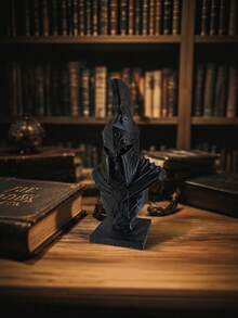 Patung Dada Prajurit Berzirah Antik Gaya Gotik Hitam Estetika Hiasan Meja untuk Dekorasi Ruang Belajar - warna-warni - View 4