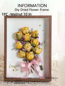 1pc Diy Dried Flower Frame, Shaded Box, Hollow Photo Frame, Storage Box, Figurine Display Frame, Specimen Display Frame, Model Display Stand. Suitable For Dried Flower Displays, Photo Frame Gifts, Mother'S Day, Easter, Eid Al-Fitr Decorations. - Multicolor - View 11