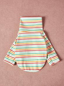 PETSIN Pawparrel Striped Long Sleeve Warm And Comfortable Sweatshirt, Autumn/Spring - Multicolor - View 17