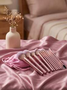 2/15PCS Makeup Brush Sets Premium Synthetic Hair Eyeshadow Blending Brush Sets Cosmetics Tools - Multicolor - View 3
