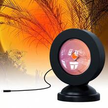 1‑Pack Single‑Color Sunset Lamp, USB Powered, Ideal For Festival, Party, Night Light Decoration, Photography, Home Decor, Wall Decoration, Projection Lighting - Multicolor - View 2