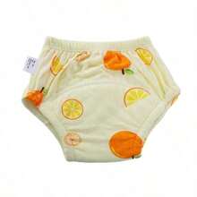 Sweet Fruit And Vegetable Pattern Baby Training Diapers, Thickened Absorbent Inner, Infant And Toddler Toilet Practice Can Be Repeated To Clean Diaper - Multicolor - View 76