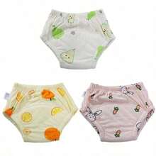 Sweet Fruit And Vegetable Pattern Baby Training Diapers, Thickened Absorbent Inner, Infant And Toddler Toilet Practice Can Be Repeated To Clean Diaper - Multicolor - View 20