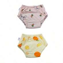 Sweet Fruit And Vegetable Pattern Baby Training Diapers, Thickened Absorbent Inner, Infant And Toddler Toilet Practice Can Be Repeated To Clean Diaper - Multicolor - View 16