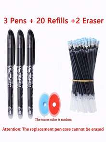 56-Pack Gel Pens Set With Refills, Smooth Writing Quick-Dry Ink Pens For School Supplies, Back To School Student Writing Essentials (Pen Refills Are Non Erasable) - Multicolor - View 10