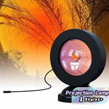 1‑Pack Single‑Color Sunset Lamp, USB Powered, Ideal For Festival, Party, Night Light Decoration, Photography, Home Decor, Wall Decoration, Projection Lighting - Multicolor - View 1
