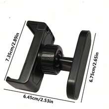 360 Degree Adjustable Magnetic Phone Holder, Gym Fitness Accessory, Clip Or Round Disc Design, Exercise Equipment - Black - View 8