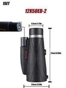 New 12X56 High-Definition High-Power Telescope With Low Light Night Vision K4, Lightweight And Portable, Suitable For Outdoor Beekeeping, Nitrogen Filling, Waterproof And Anti Fog 56mm Large Objective Lens, Low Dispersion ED Lens - B - View 13