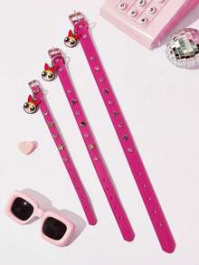 THE POWERPUFF GIRLS X PETSIN Adjustable Cute Pendant Collar For Pets - Multicolor - View 12