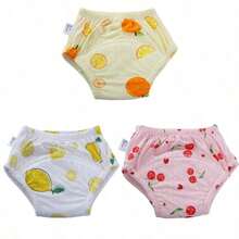 Sweet Fruit And Vegetable Pattern Baby Training Diapers, Thickened Absorbent Inner, Infant And Toddler Toilet Practice Can Be Repeated To Clean Diaper - Multicolor - View 67