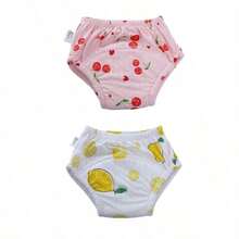 Sweet Fruit And Vegetable Pattern Baby Training Diapers, Thickened Absorbent Inner, Infant And Toddler Toilet Practice Can Be Repeated To Clean Diaper - Multicolor - View 52