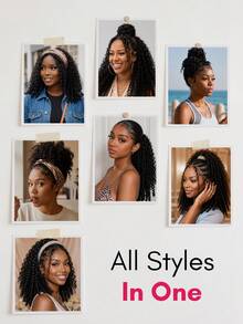 QUICK WEAR Curly Ponytail 100% Human Hair Black Claw Clip Ponytail Clip On Ponytail Deep Burmese Curly Ponytail Hair Piece Claw Long Wavy Ponytail Extension Curly Pony Tail Clip In Hair Extensions Drawstring Ponytail Extension For Women - Natural Black - View 3