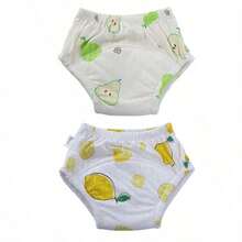 Sweet Fruit And Vegetable Pattern Baby Training Diapers, Thickened Absorbent Inner, Infant And Toddler Toilet Practice Can Be Repeated To Clean Diaper - Multicolor - View 34