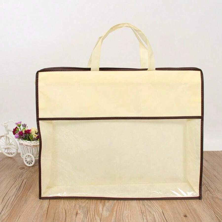 1pc Non-Woven Zippered Storage Bags For Home Textiles, Maternity Hospital Bags, And Bedding Sets-Dust-Proof Storage Solutions. - Multicolor - View 1