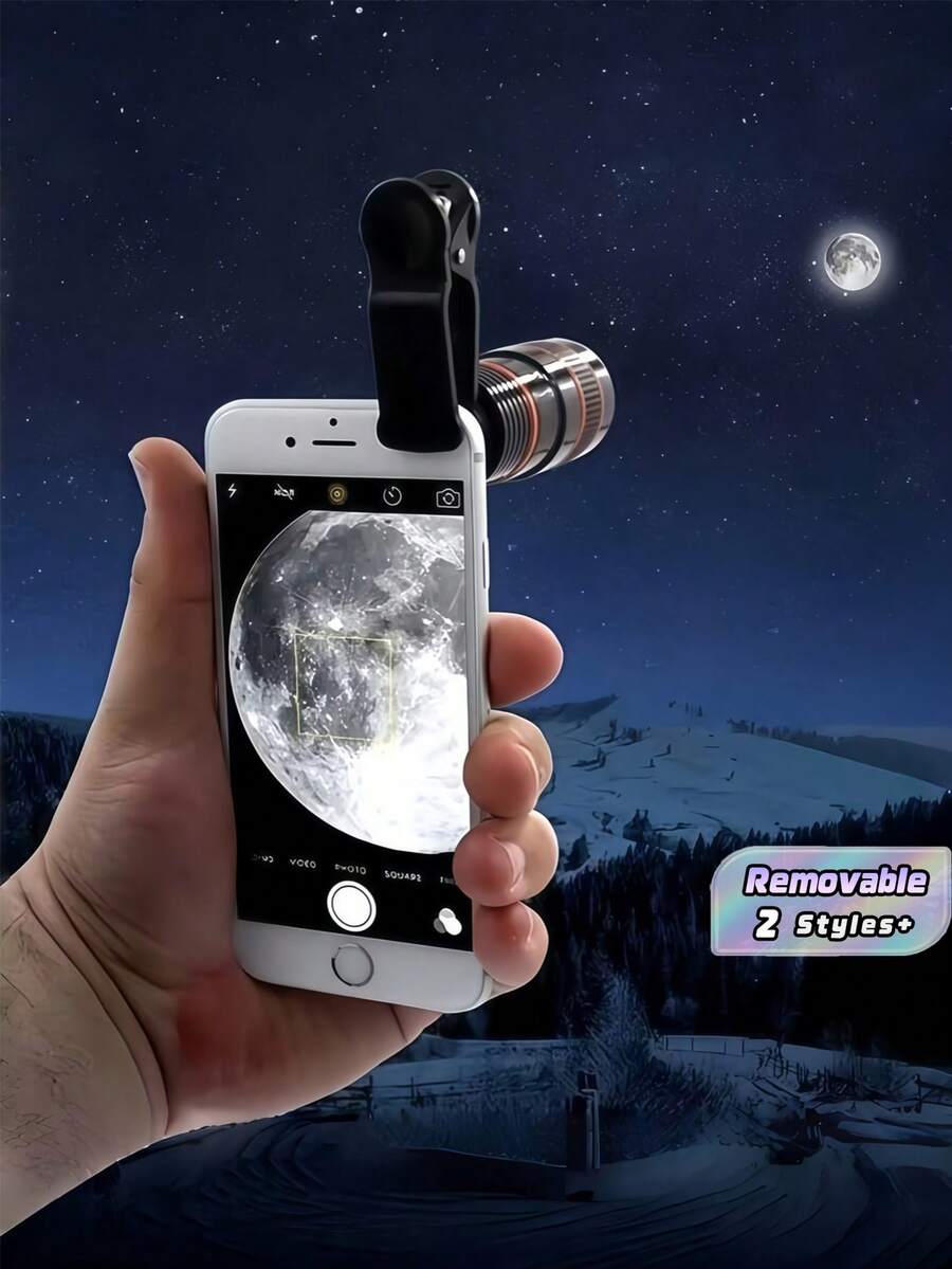 1PC HighDefinition Telephoto Lens With Optical For Smartphone Universal Clip On Long Range Zoom For Travel Concert Sports Photography MustHave - A - View 1