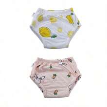 Sweet Fruit And Vegetable Pattern Baby Training Diapers, Thickened Absorbent Inner, Infant And Toddler Toilet Practice Can Be Repeated To Clean Diaper - Multicolor - View 30