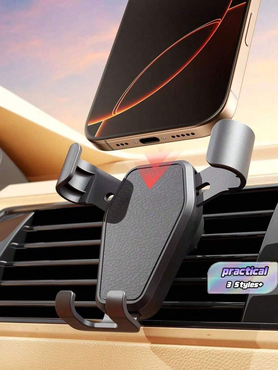 Dudukan Ponsel Mobil 3/2/1 buah, Dudukan Ponsel Mobil Ventilasi Udara yang Dapat Diputar 360 Derajat, Dudukan Ponsel Universal, Cocok untuk Perangkat 4,7-6,5 inci, Bahan Tahan Lama, Tahan Guncangan, Anti Selip, Pengoperasian Satu Tangan, Bantalan Silikon Melindungi Ponsel, Kompatibel dengan Berbagai Smartphone - MultiWarna - View 1