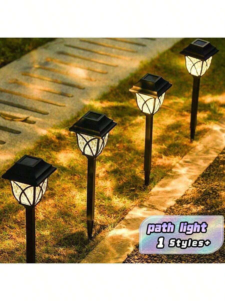 11 Inch Solar Street Light, Outdoor 29cm Vintage Solar Lamp For Garden ...