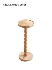 1PC Solid Wood Side Table With A Modern Retro Style, Designed For Versatile Use As A Coffee Table, Balcony Table, Or Entryway Welcome Table.It Is Perfect For Living Room Decoration And Makes An Ideal Gift For Housewarming Celebrations. - Multicolor - View 11