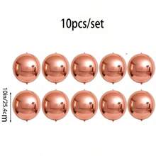 18‑Inch Heart‑Shaped Foil Balloon Set, Ideal For Wedding Decor, Engagement Parties, Birthday Parties And Anniversaries. Renderings Are For Reference Only. Balloons Only, Contents And Accessories Are Not Included. - 10 10 inch 4D balls - View 24