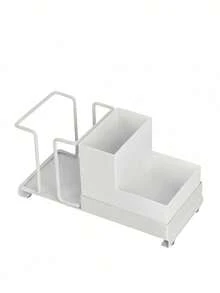 Haus Hana Multi-Functional Coffee Station Organizer, Iron Paper Cup Holder, Disposable Cup Dispenser With Compartments, Modern Countertop Storage Rack For Cups, Lids, Straws, Coffee Pods, Tea Bags, For Home Kitchen, Office, Cafe, Restaurant, Bar, Hotel - Multicolor - View 9
