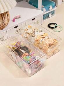 Transparent Vertical Grid Storage Box, Dustproof Acrylic Finishing Box ...