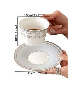 Haus Hana 1 Piece. Design-Oriented, Low-Profile Nordic Ins Style Ceramic Storage Plate For Jewelry, Rings, Earrings. Circular, Threaded Ceramic Tray. Tabletop Display Plate. Entryway Key Storage Plate. Aromatherapy Tray. Suitable For Living Rooms, Entryways, And Jewelry Storage. - White - View 13