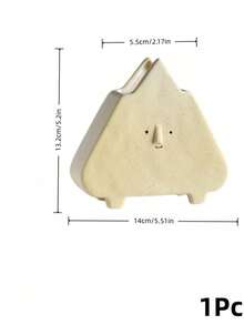 Haus Hana 1PC Small Opening Ceramic Flower Arrangement Vase With Cute Expression, Creative Geometric Shaped Dried Flower Holder, DIY Floral Display Vessel For Living Room Entryway Office Home Daily Use - multicolor - View 19