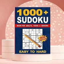 1pc Sudoku Game Book, 9x9 Grid Sudoku Puzzle ForAdults, Easy To Solve, Casual Brain Teaser, DailyRelaxation, Suitable For Adults, Teenagers, Middle-Aged And Elderly People, Logic Brain Training ReadingMaterial, Product Does Not Include Pen - A - View 9