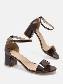 CUCCOO CURVES Plus Size Women's Simple Classic Design Bund Sandals For Christmas Wide Fit Summer Shoes - Pearlescent dark coffee - View 9