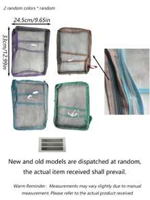 Double Layer Nylon Mesh Organizer Bag, Thickened L-Shaped Document Bag, Light Color Transparent Mesh File Bag, Large Capacity Student Mesh File Storage Bag - Portable Zipper Backpack, With Handle Exam Subject Organizer Bag, Transparent Student - A4 - View 16