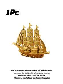 Smooth Sailing Ship Figurine Creative Gift Office Desktop Decoration Craftsmanship Opening Gift Ornament - multicolor - View 7