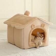 PETSIN 1 buah Rumah Kucing Lucu, Tempat Tidur Anak Kucing Lembut, Alas Kucing Nyaman, Keranjang Tidur Kucing Bernapas, Cocok untuk Kucing Besar, Sedang, Kecil, dan Semua Musim - MultiWarna - View 9