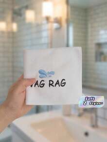 1pc/4pcs 12‑Inch Super Soft Embroidered Towel, Ideal For Valentine's Day, Anniversary, Singles Party, Home Bathroom & Salon Decor - Multicolor - View 1