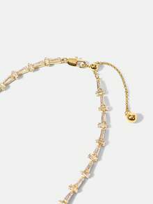 MOTF PREMIUM PRE IRREGULAR SHAPE STONE ELEGANT NECKLACE - Gold - View 4
